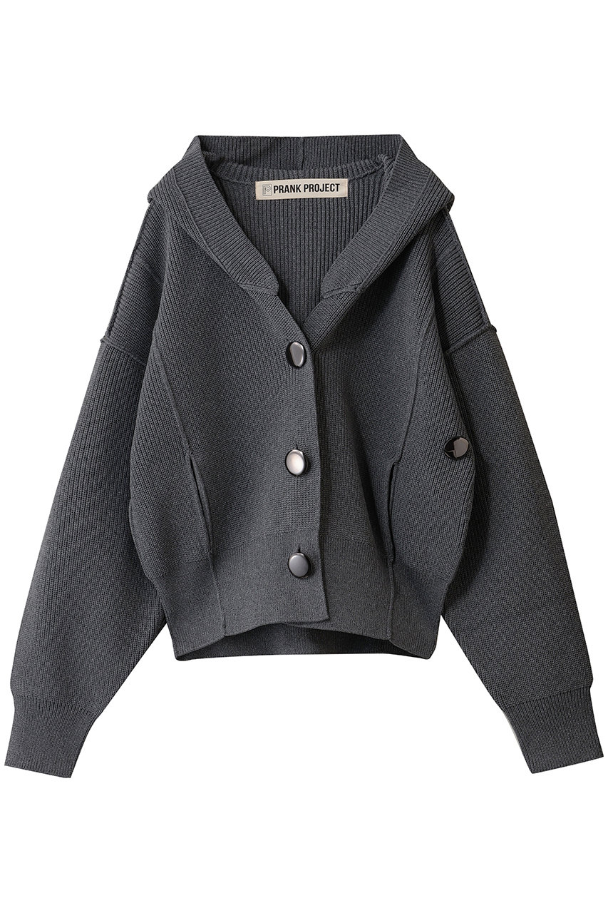 プランク プロジェクト/PRANK PROJECTのフーディーニットカーディガン(GRY(グレー)/31252365110)
