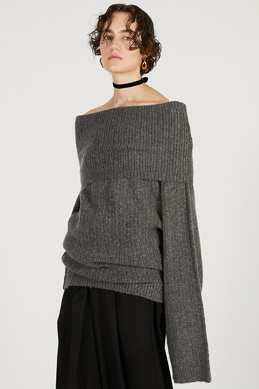 PRANK PROJECT(プランク プロジェクト)｜オフショルダーニット/C.GRY