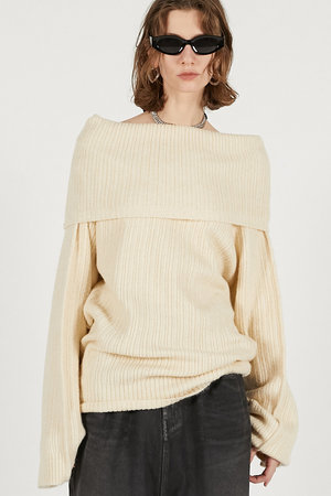 プランク プロジェクト/PRANK PROJECTのオフショルダーニット(110300/110301)