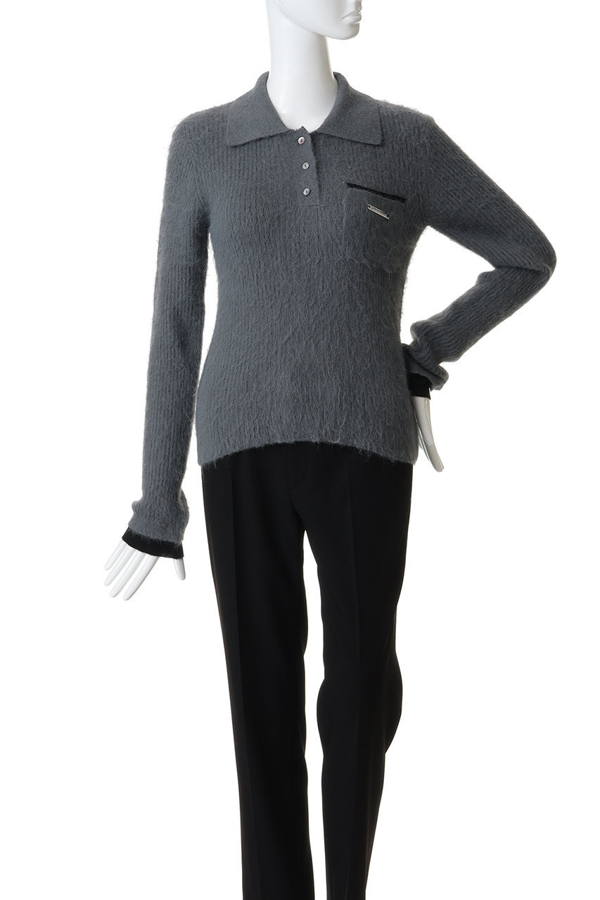 PRANK PROJECT(プランク プロジェクト)｜フラッフィーニットポロ/BLK