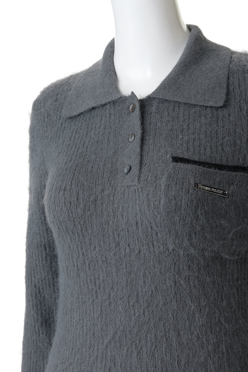 PRANK PROJECT(プランク プロジェクト)｜フラッフィーニットポロ/BLK