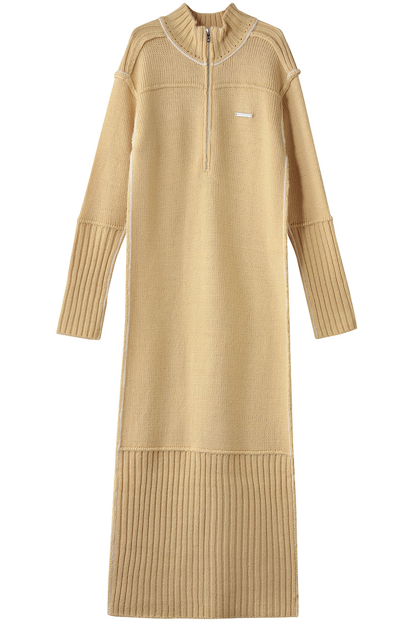 プランク プロジェクト/PRANK PROJECTのフロントZIPニットワンピース(YEL(イエロー)/31252365906)