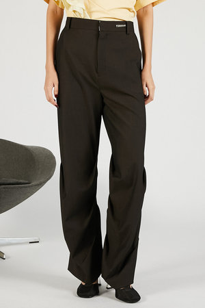 プランク プロジェクト/PRANK PROJECTのヘムタックドレープパンツ(110600/110601)