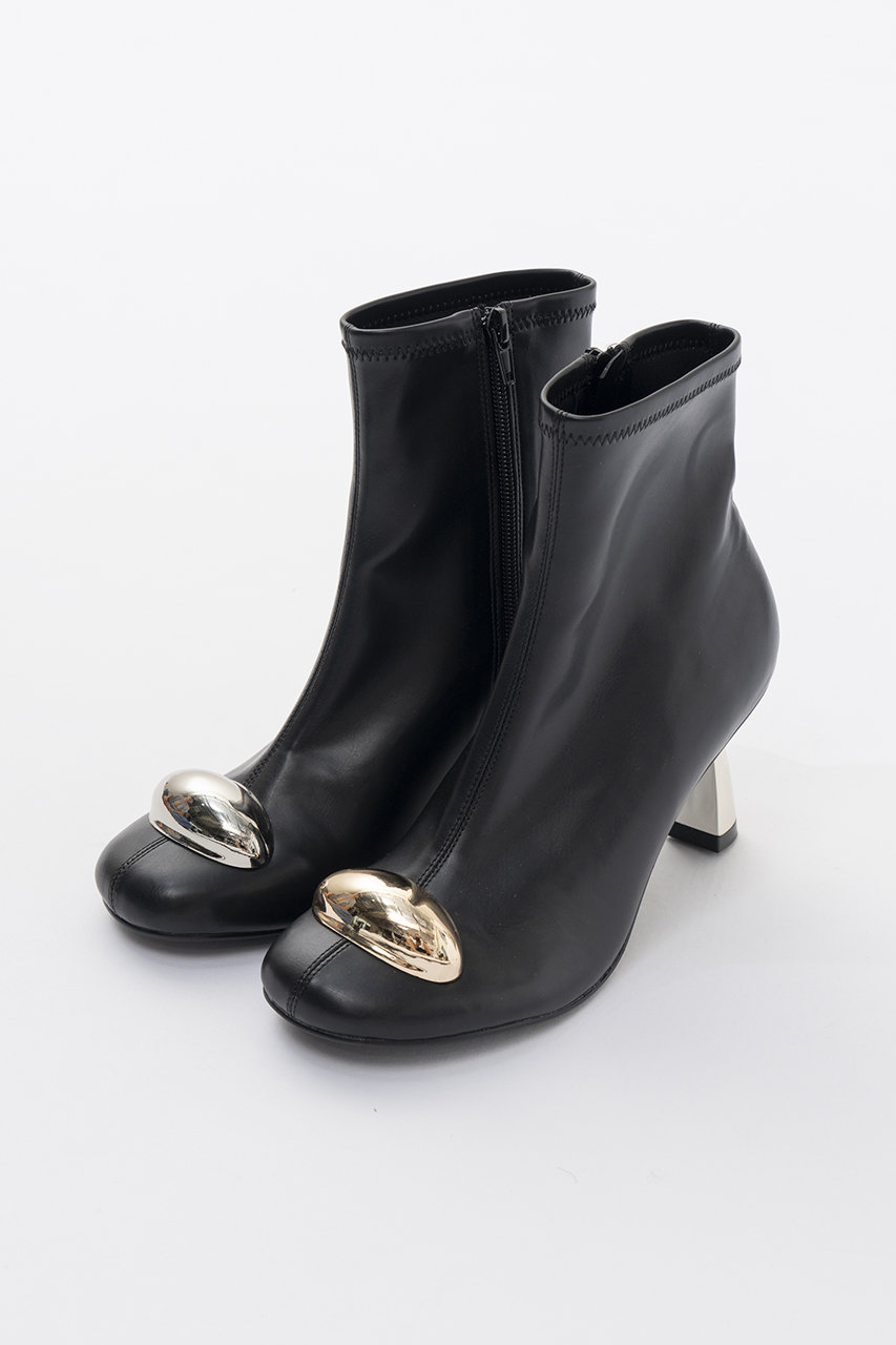 PRANK PROJECT メタルヒールストレッチショートブーツ (BLK(ブラック), 38(約24.5)) プランク プロジェクト ELLE SHOP PRANK PROJECT メタルヒールストレッチショートブーツ (BLK(ブラック), 38(約24.5)) プランク プロジェクト ELLE SHOP