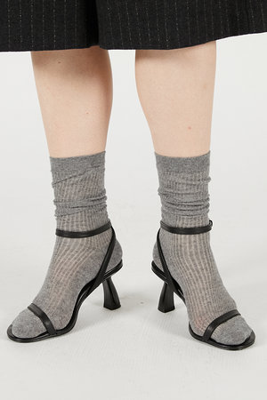 シアーリブショートソックス