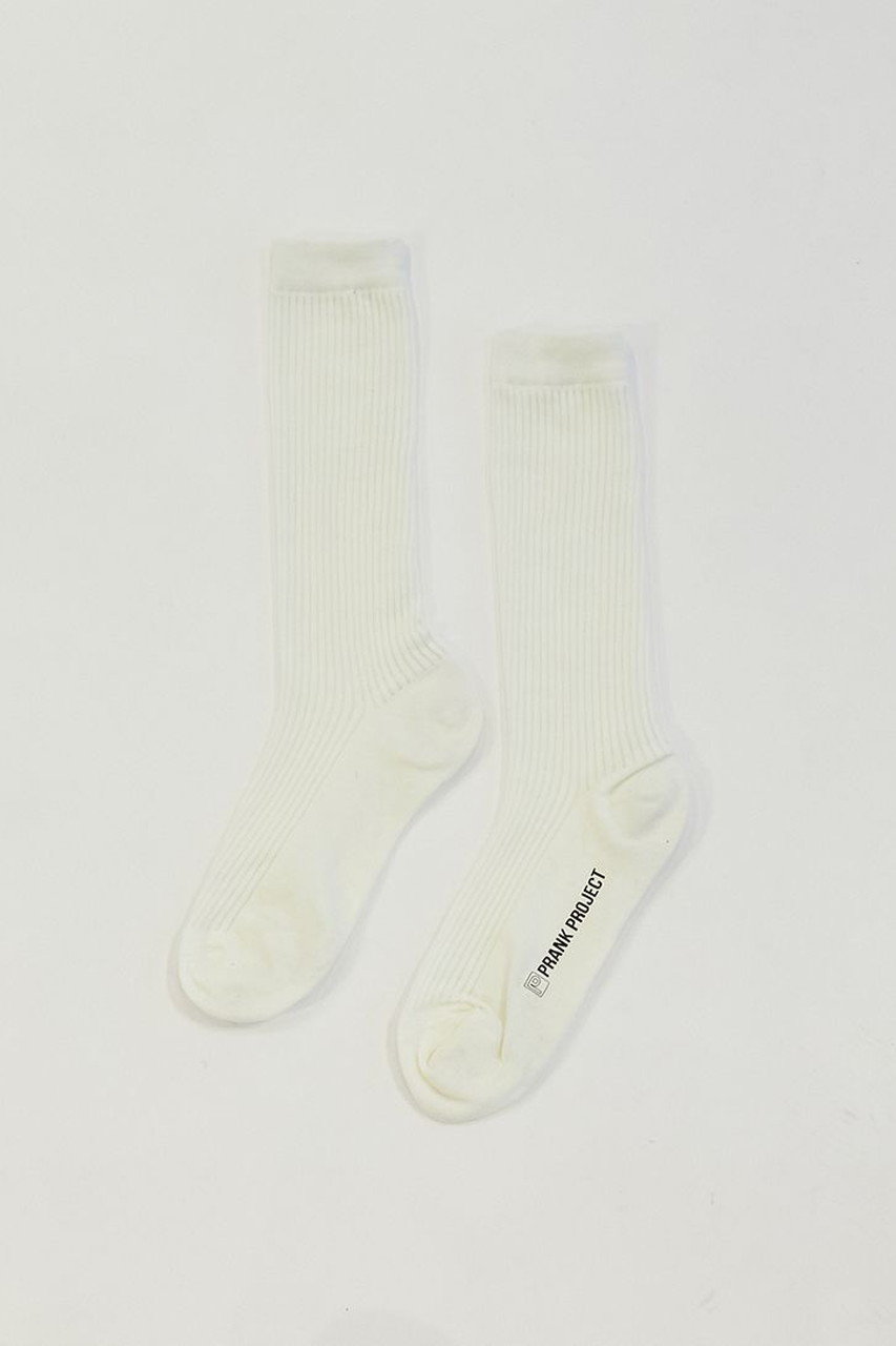 プランク プロジェクト/PRANK PROJECTのシアーリブショートソックス(WHT(ホワイト)/31252665601)