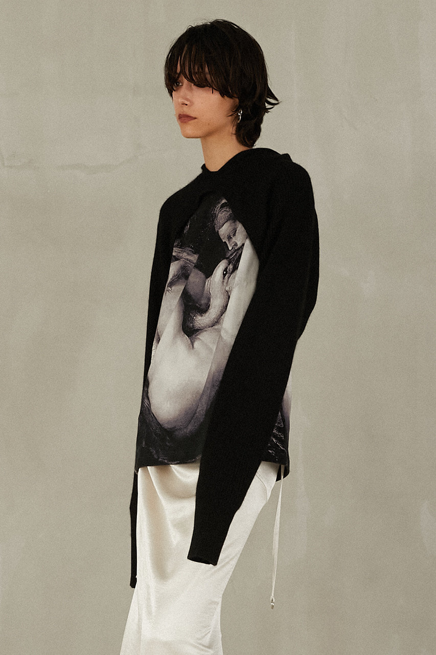 PRANK PROJECT(プランク プロジェクト)｜ニットフードスリーブ/BLK