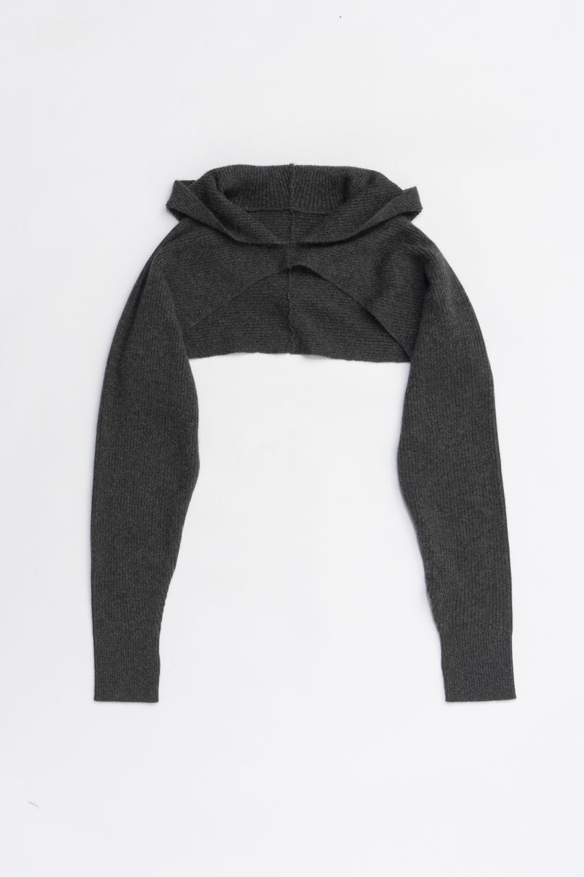 PRANK PROJECT ニットフードスリーブ (GRY(グレー), FREE) プランク プロジェクト ELLE SHOP PRANK PROJECT ニットフードスリーブ (GRY(グレー), FREE) プランク プロジェクト ELLE SHOP