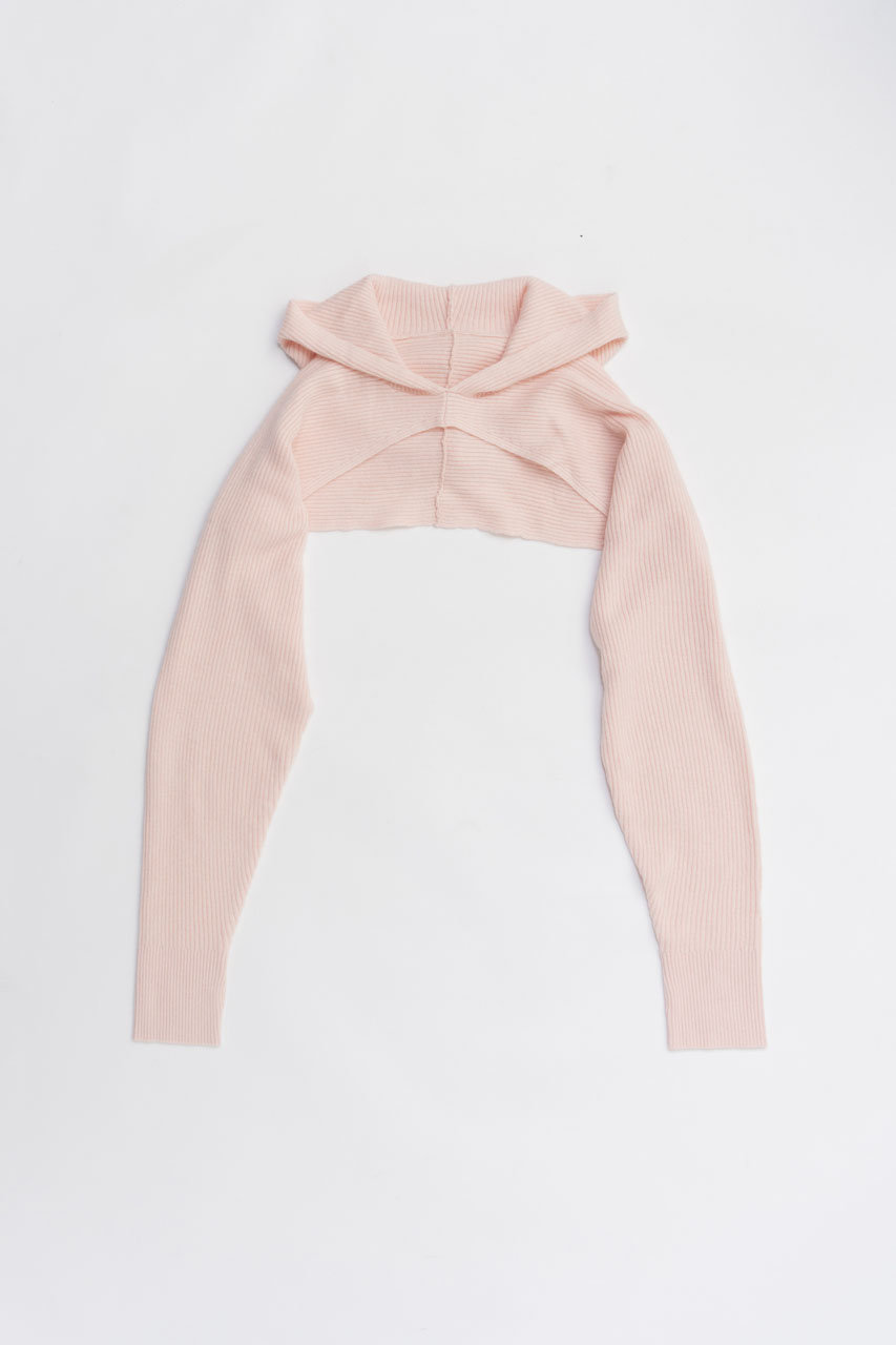 PRANK PROJECT ニットフードスリーブ (PNK(ピンク), FREE) プランク プロジェクト ELLE SHOP PRANK PROJECT ニットフードスリーブ (PNK(ピンク), FREE) プランク プロジェクト ELLE SHOP