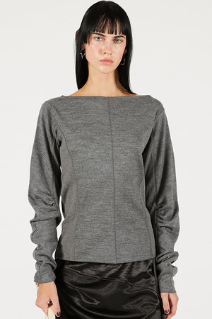 プランク プロジェクト/PRANK PROJECTのウールスラウチースリーブトップ(110300/110301)