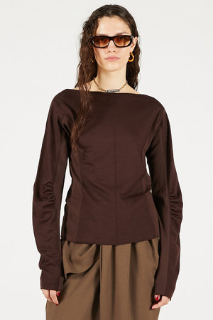 プランク プロジェクト/PRANK PROJECTのウールスラウチースリーブトップ(110300/110301)