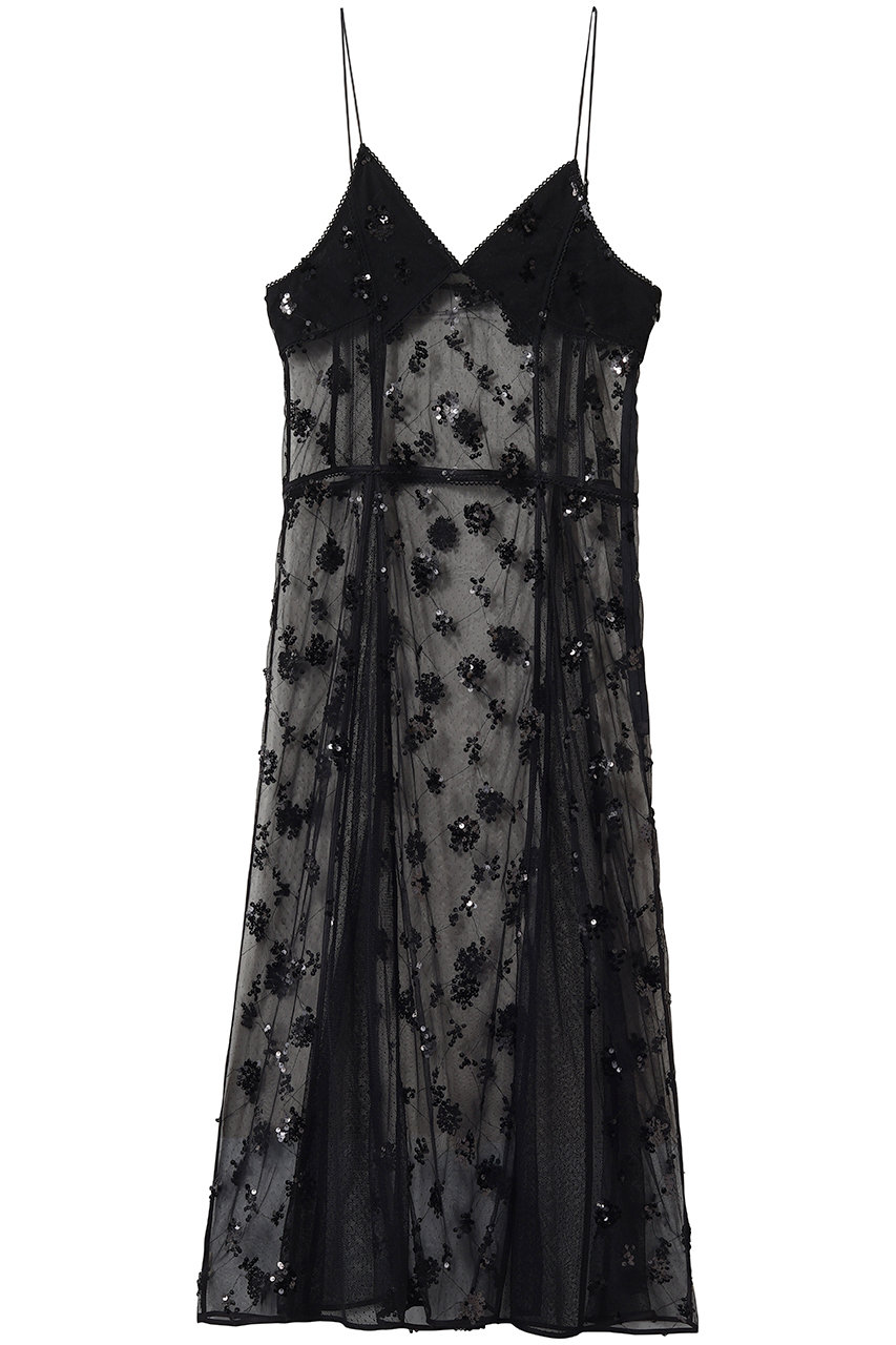 プランク プロジェクト/PRANK PROJECTのシアービジューキャミドレス(BLK(ブラック)/31261265603)