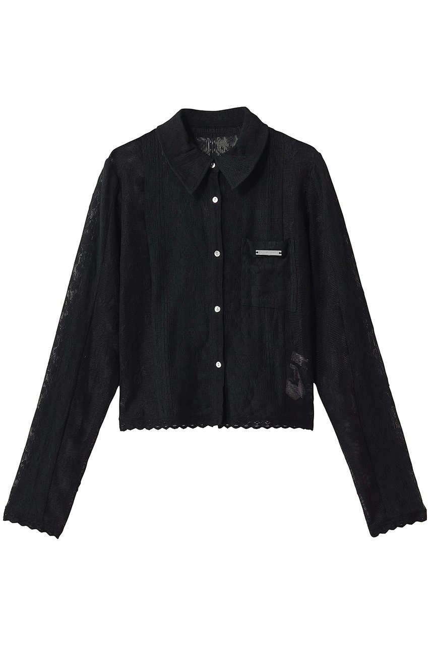 プランク プロジェクト/PRANK PROJECTのクロシェレースシャツ(BLK(ブラック)/31261315103)