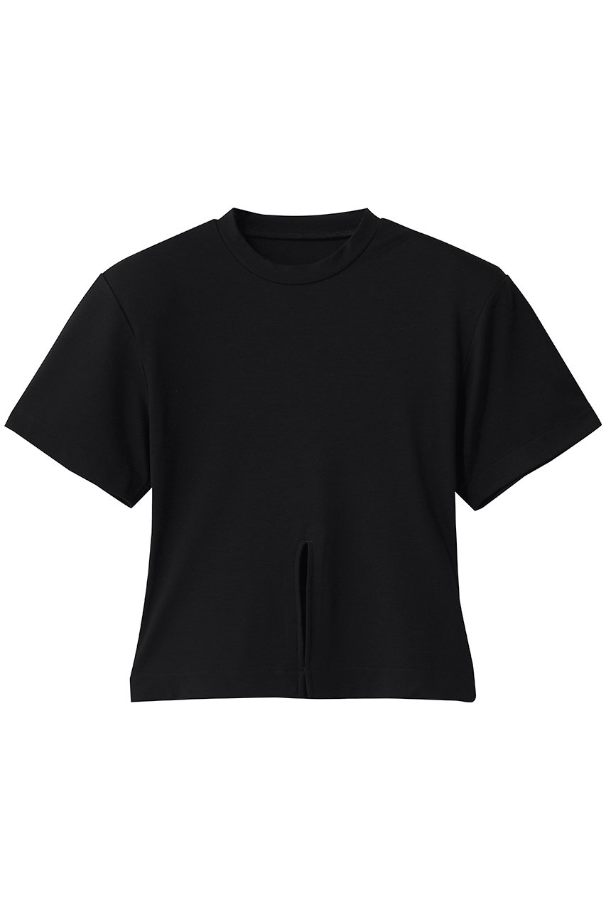 PRANK PROJECT 半袖 リブカットソー パール装飾 ブラック　新品 PRANK PROJECT(プランク プロジェクト)｜パディングショルダーTシャツ
