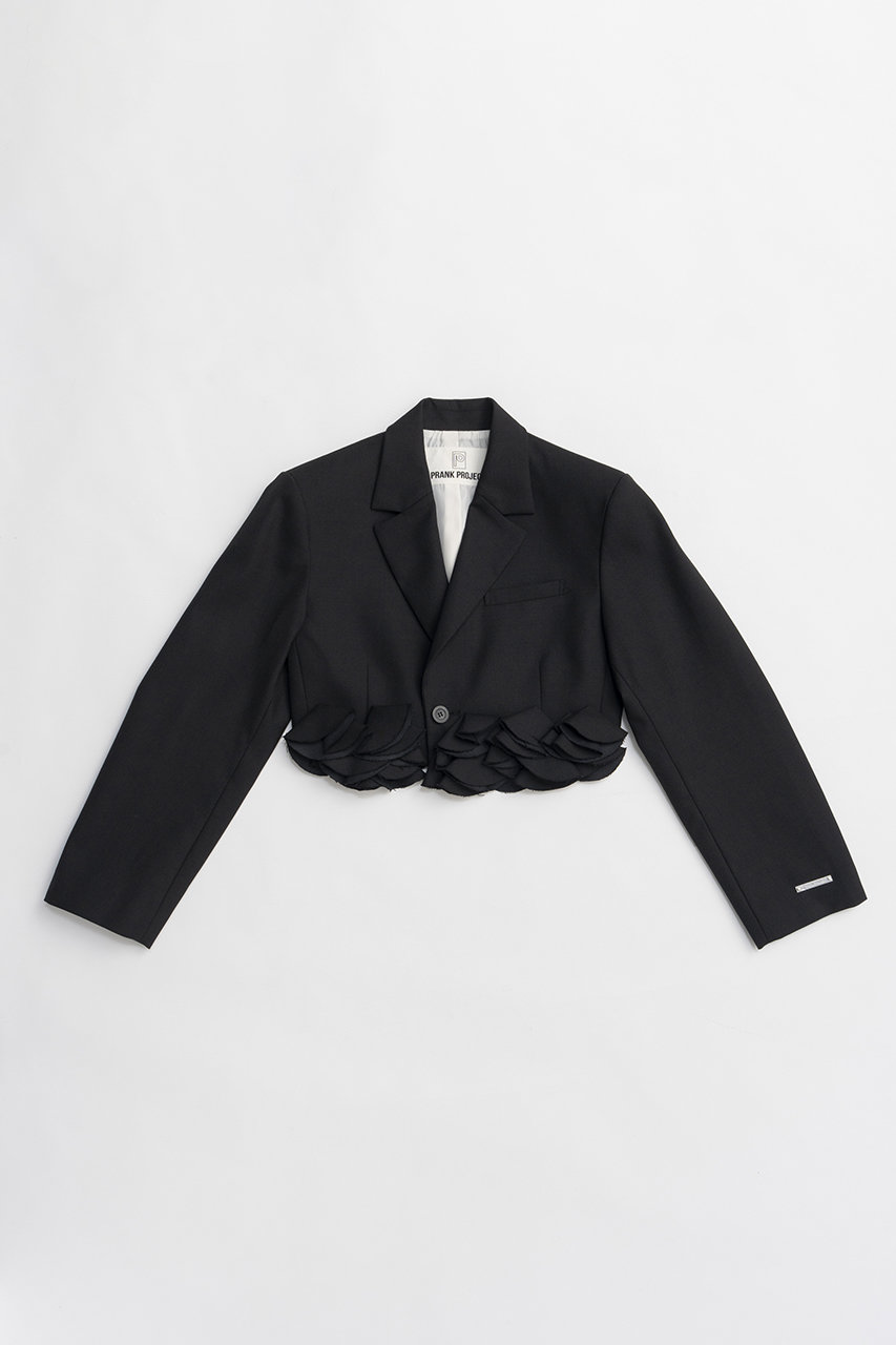 PRANK PROJECT シャギーヘムオーバーTEE BLACK メランジシャギーブルゾン / Melange Shaggy Blouson（ブルゾン