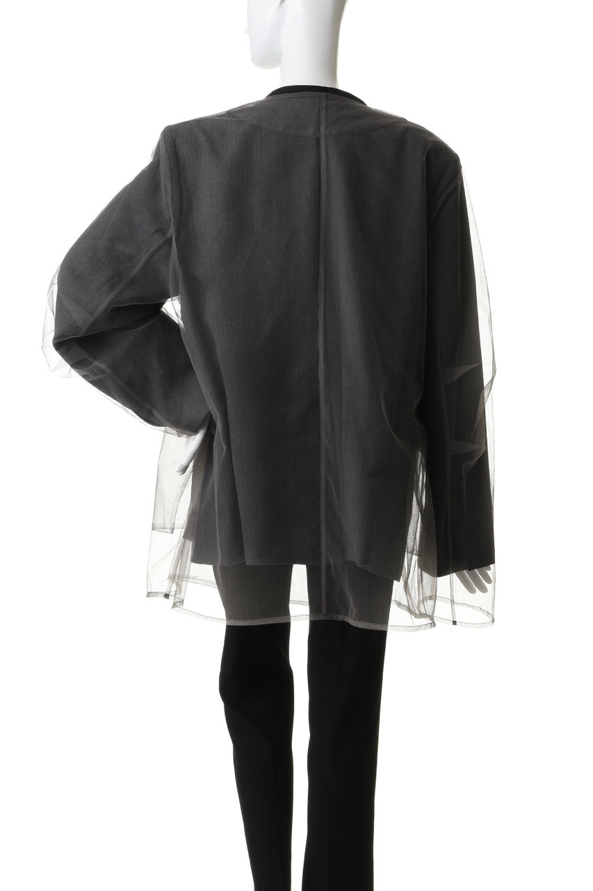 PRANK PROJECT Tulle Layered Jacketブラック新品 PRANK PROJECT(プランク プロジェクト)｜チュールレイヤードジャケット