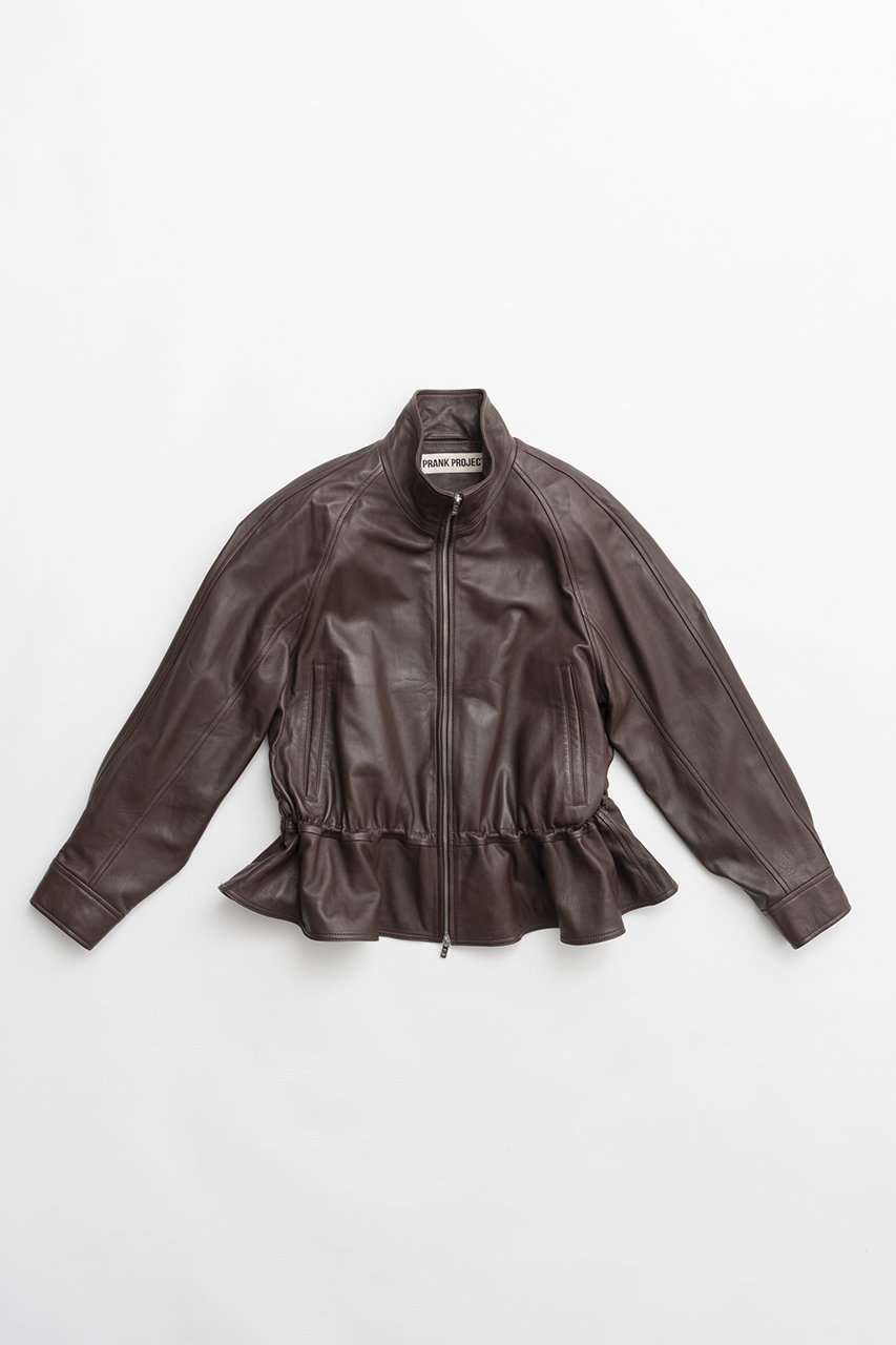 プランク プロジェクト/PRANK PROJECTの【予約販売】シープレザーペプラムブルゾン(BRN(ブラウン)/31261216101)