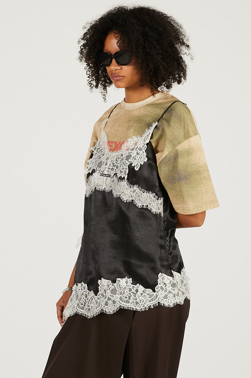 【訳あり価格】プランクプロジェクト ブラック トップス キャミソール PRANK PROJECT(プランク プロジェクト)｜レースキャミ / Lace Camisole