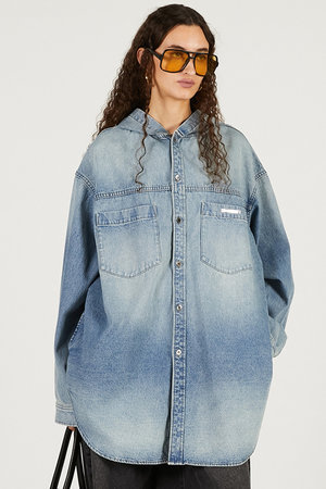 プランク プロジェクト/PRANK PROJECTの【予約販売】デニムフーディシャツ(110400/110403)