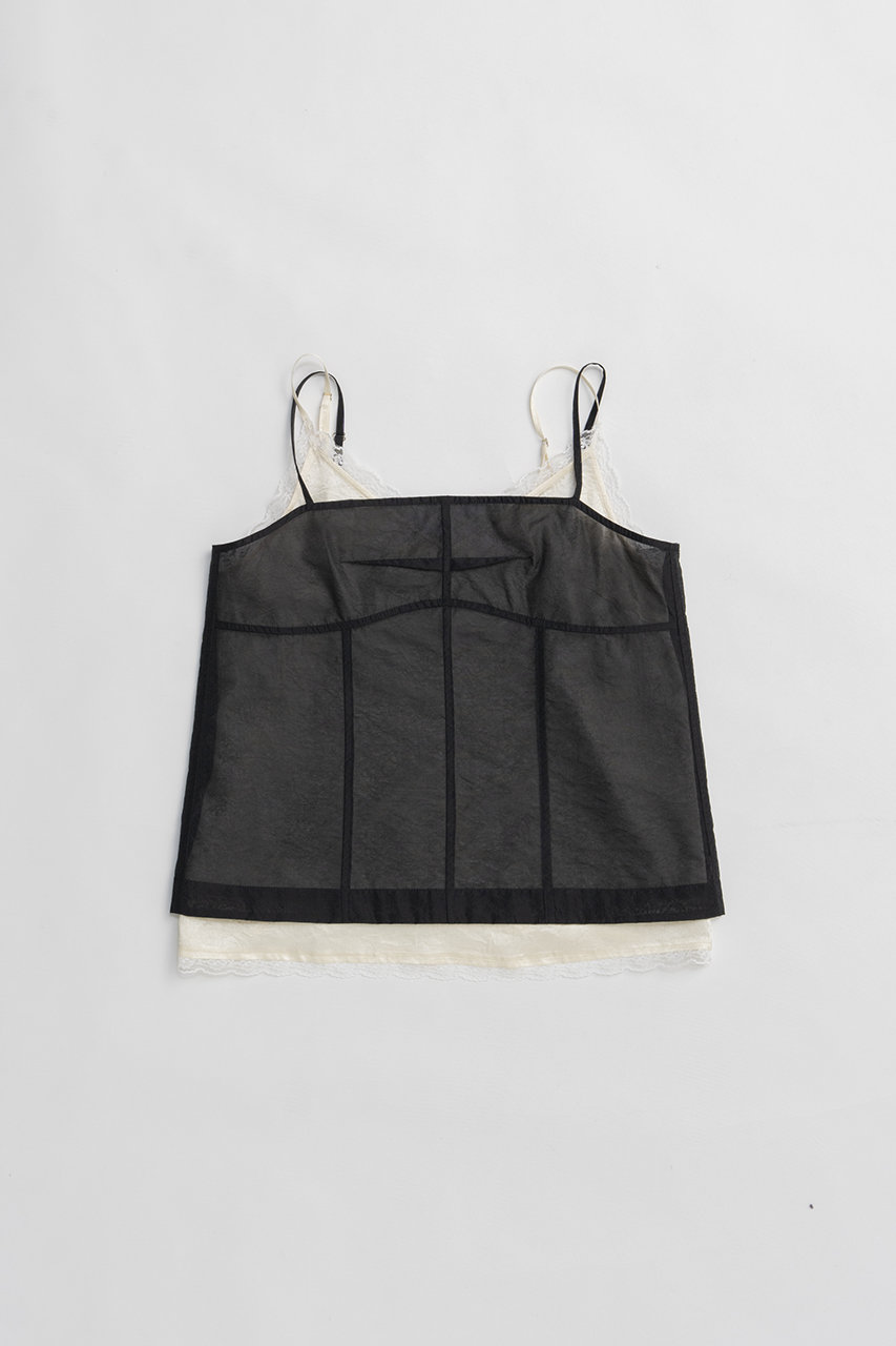 プランク プロジェクト/PRANK PROJECTの【予約販売】キャミソールレイヤードトップ(BLK(ブラック)/31261315903)