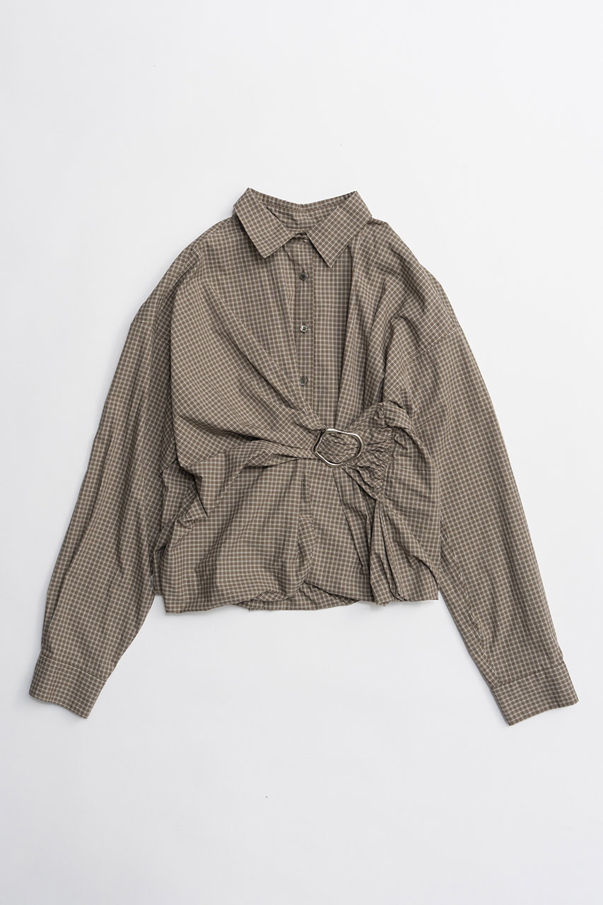 プランク プロジェクト/PRANK PROJECTの【予約販売】バックルバルーンシャツ(BRN(ブラウン)/31261316103)