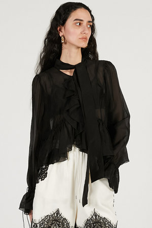 プランク プロジェクト/PRANK PROJECTの【予約販売】ラッフルボウタイブラウス(110400/110403)