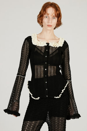 プランク プロジェクト/PRANK PROJECTの【予約販売】クロシェライク2WAYカーディガン(110300/110303)