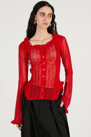 プランク プロジェクト/PRANK PROJECTの【予約販売】クロシェライク2WAYカーディガン(110300/110303)