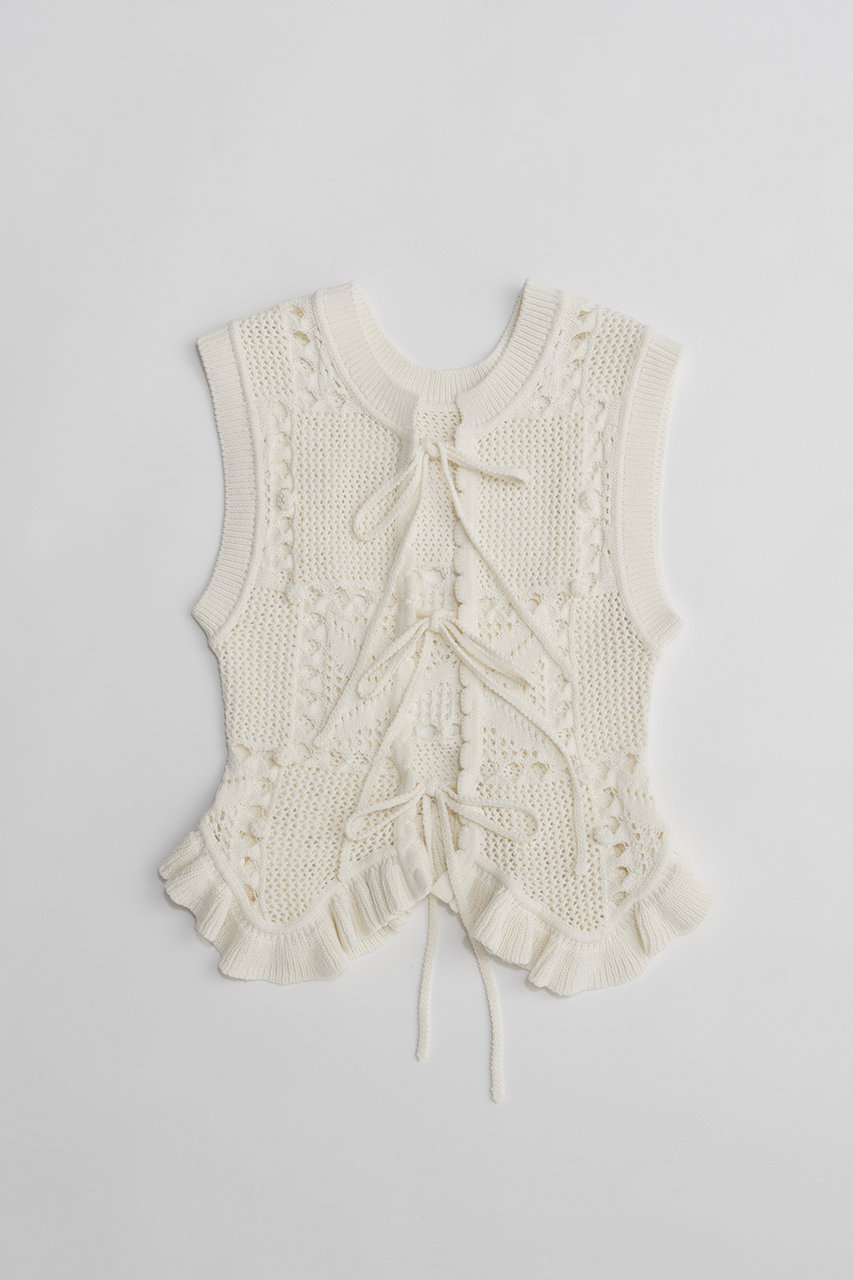 プランク プロジェクト/PRANK PROJECTの【予約販売】モチーフパターン2WAYニットベスト(WHT(ホワイト)/31261365902)