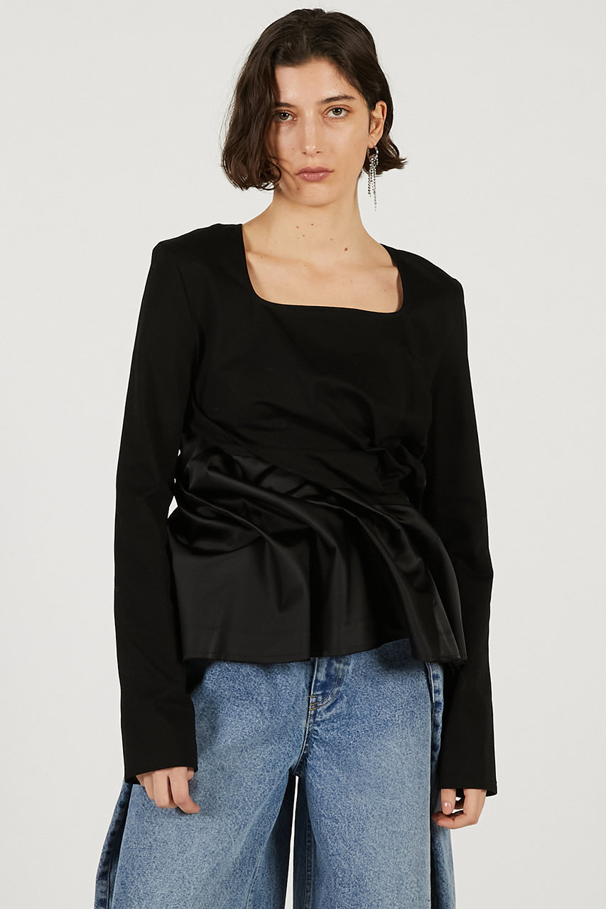 PRANK PROJECT シャギーヘムオーバーTEE BLACK PRANK PROJECT シャギーヘムオーバーTEE BLACK PRANK PROJECT