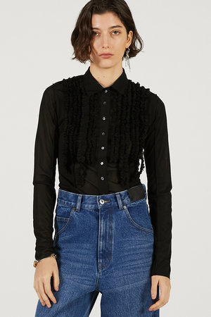 プランク プロジェクト/PRANK PROJECTの【予約販売】フリルジャージーシャツ(110100/110103)