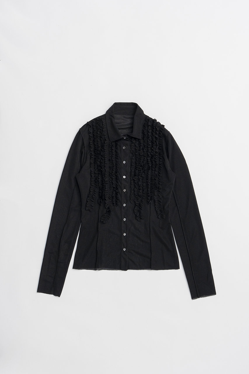 プランク プロジェクト/PRANK PROJECTの【予約販売】フリルジャージーシャツ(BLK(ブラック)/31261415902)