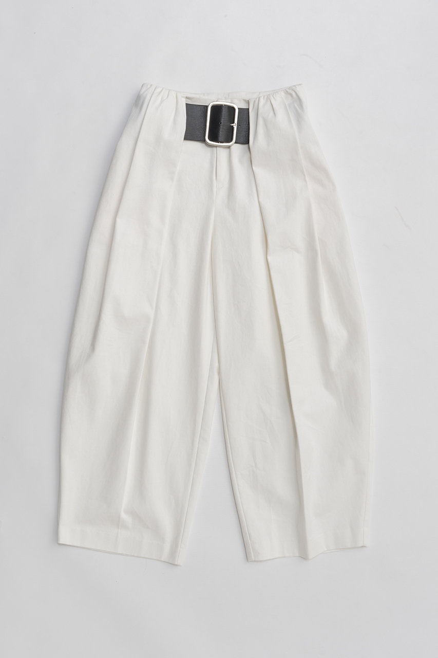 ハイウエストベルトタックパンツ