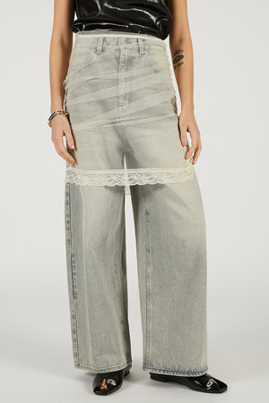 プランク プロジェクト/PRANK PROJECTの【予約販売】チュールスカートレイヤードデニム(110600/110604)