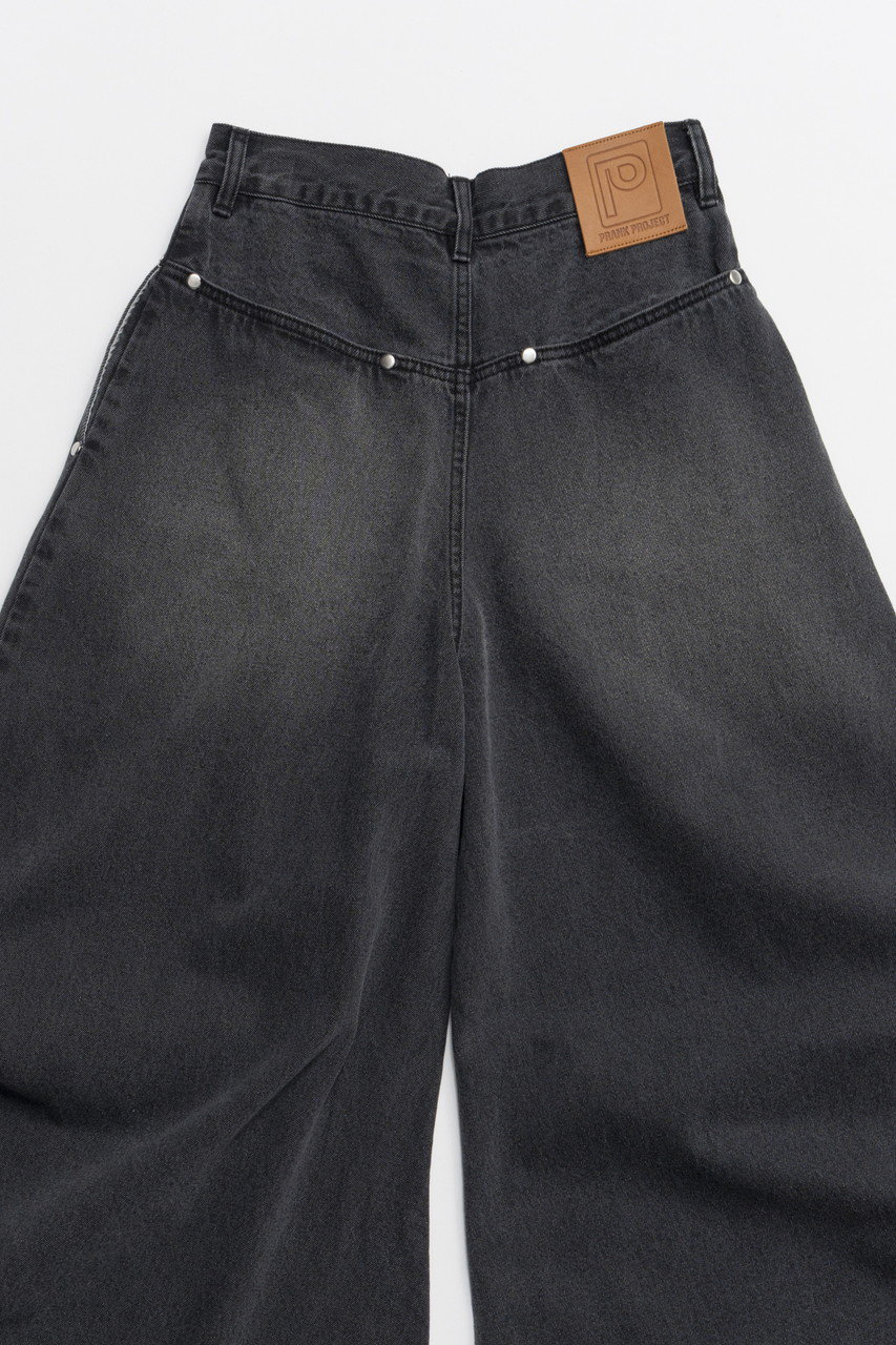 PRANK PROJECT(プランク プロジェクト)｜ドレープデニムパンツ/BLK