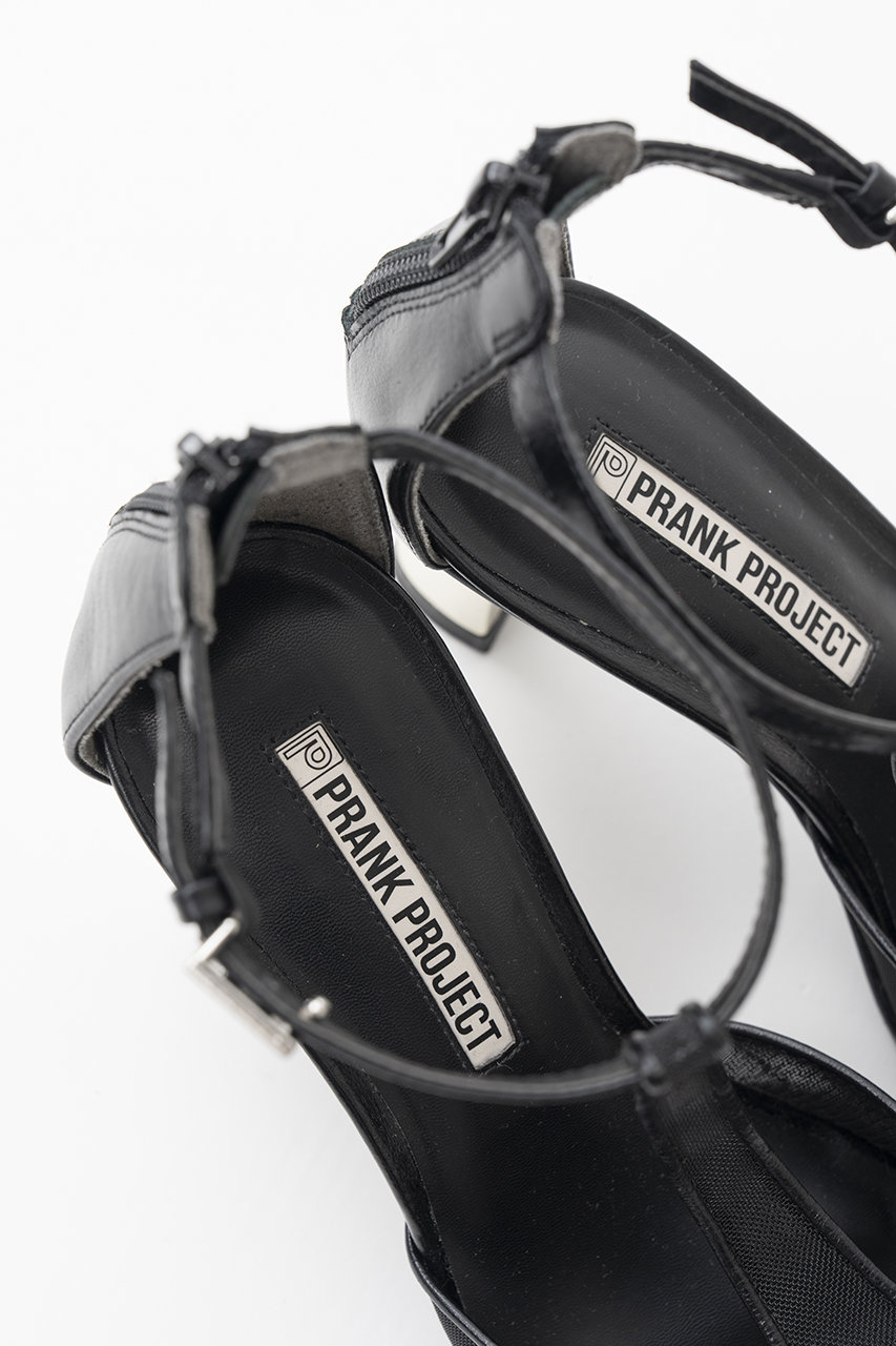 prank PROJECT メッシュ ブラック ミュール PRANK PROJECT(プランク プロジェクト)｜【予約販売】オープントゥ