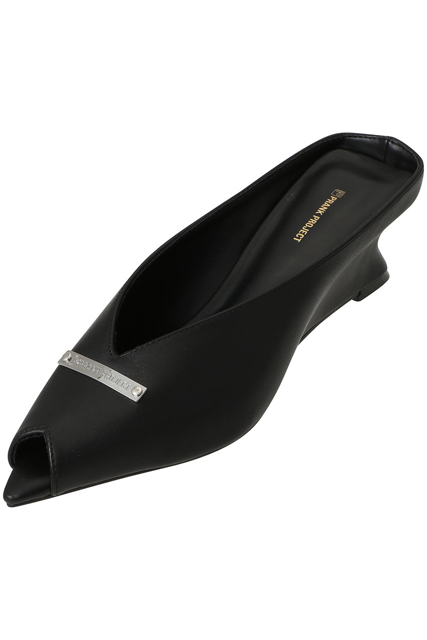 プランク プロジェクト/PRANK PROJECTのミドルウェッジソールVカットミュール(BLK(ブラック)/31261565503)