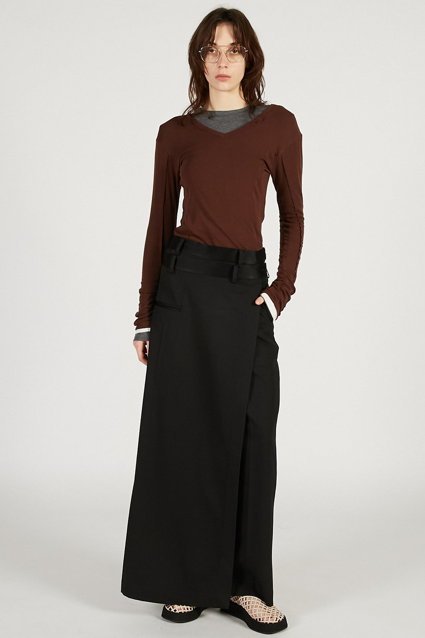 【美品】LOHEN ローヘン オーバーラップパンツ ブラック PRANK PROJECT(プランク プロジェクト)｜【予約販売】ラップパンツ/BLK