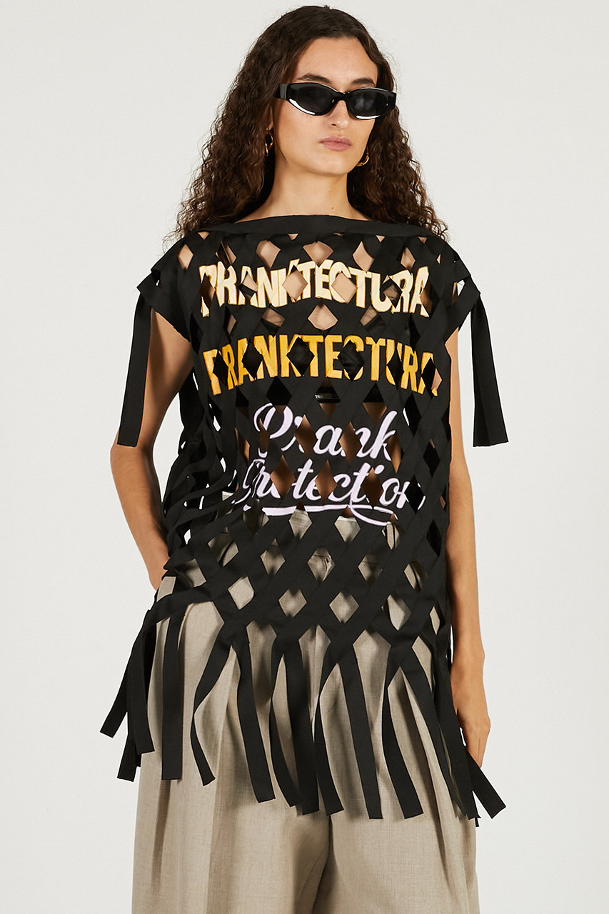 プランク プロジェクト/PRANK PROJECTの【予約販売】ロゴプリントリボンTシャツ(BLK(ブラック)/31261416206)