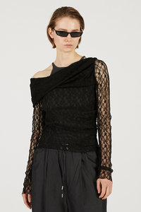 【新品】ELLIE オフショルダートップス　ブラック オフショルダーの通販｜ELLE SHOP (エル・ショップ)