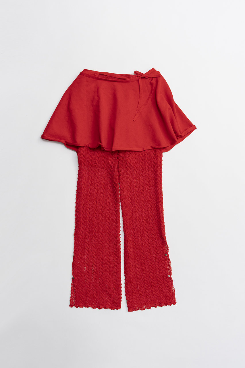 プランク プロジェクト/PRANK PROJECTの【予約販売】スカートコンビニットパンツ(RED(レッド)/31261465902)