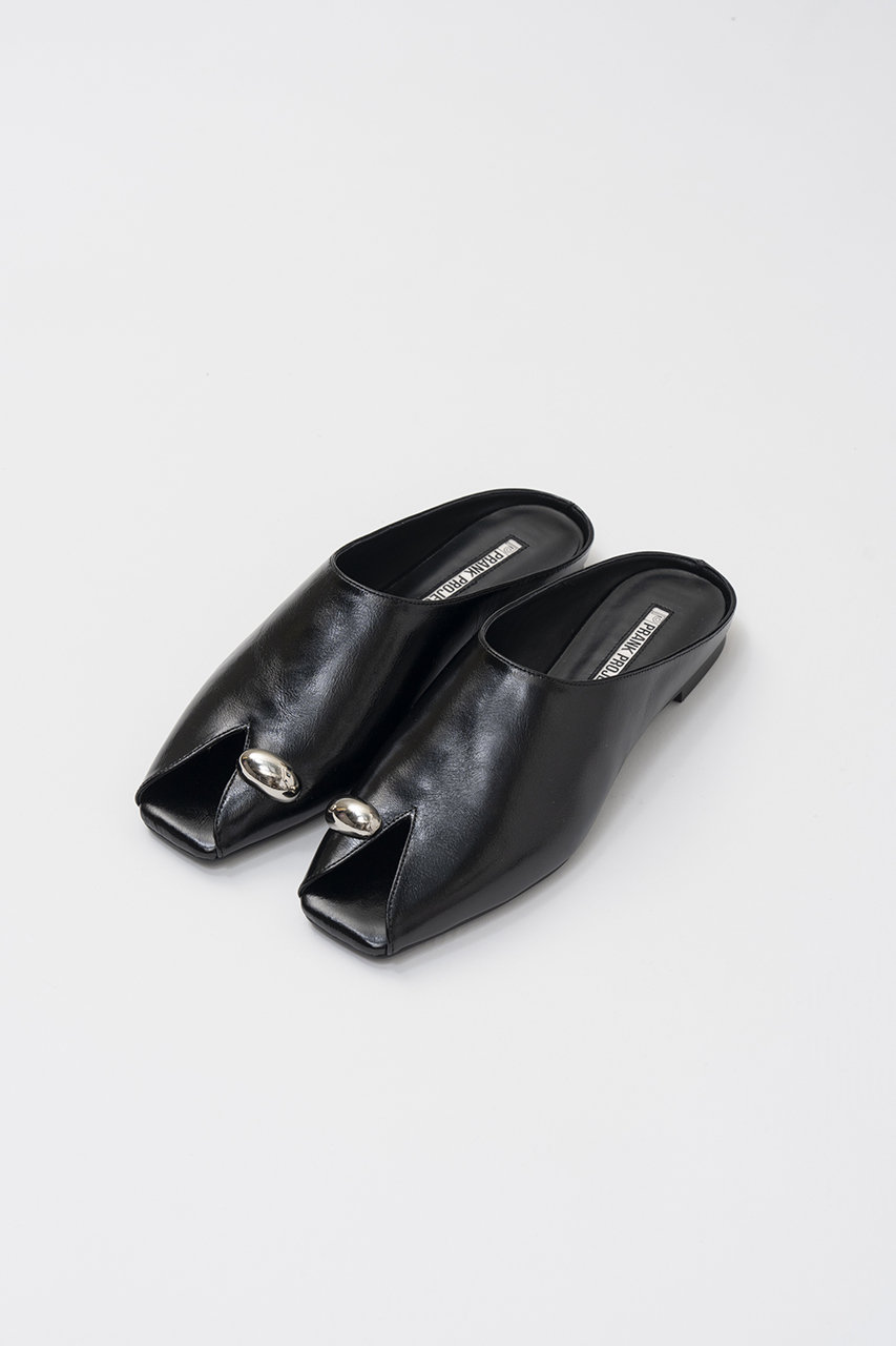 プランク プロジェクト/PRANK PROJECTの【予約販売】オープントゥメタルフラットミュール(BLK(ブラック)/31261565508)