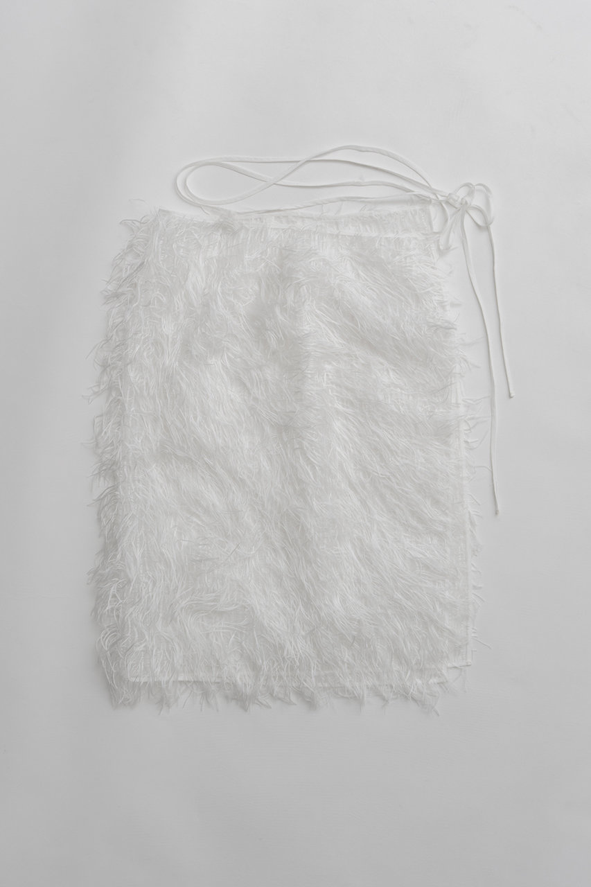 プランク プロジェクト/PRANK PROJECTの【予約販売】シアーフェザーラップスカート(WHT(ホワイト)/31261666101)