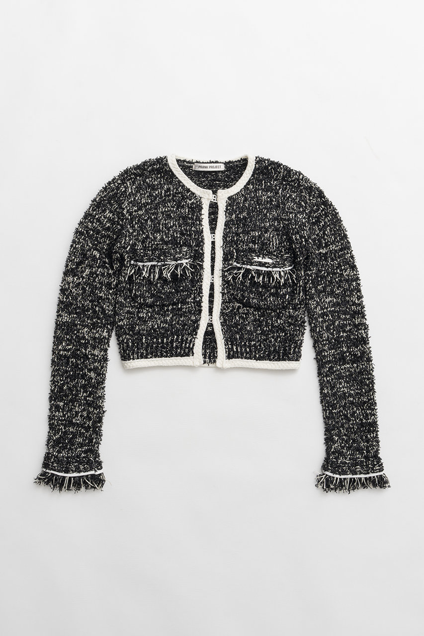 プランク プロジェクト/PRANK PROJECTの【予約販売】フロントチャームニットジャケット(BLK(ブラック)/31261365903)