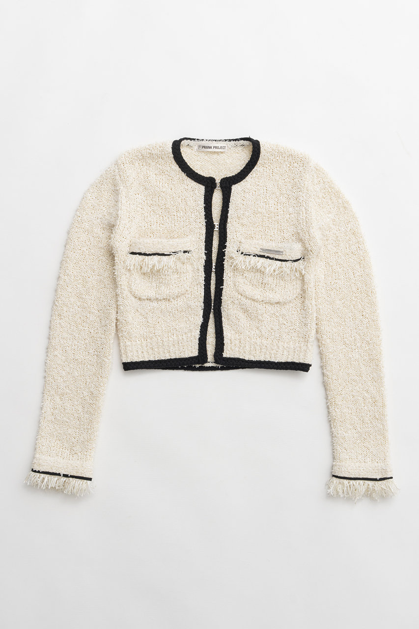 プランク プロジェクト/PRANK PROJECTの【予約販売】フロントチャームニットジャケット(WHT(ホワイト)/31261365903)