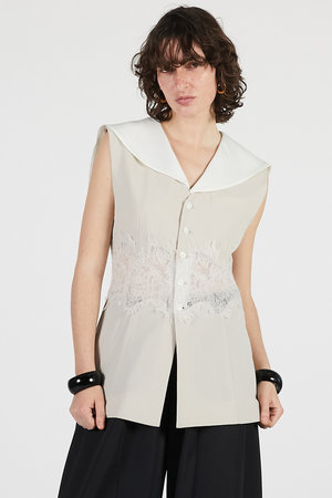 プランク プロジェクト/PRANK PROJECTのレースコンビセーラージレ / Lace Combo Sailor Gilet(110800/110806)