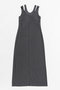 【予約販売】ダブルネックカップインキャミワンピース / Double Neck Cup-In Cami Dress プランク プロジェクト/PRANK PROJECT C.GRY(チャコールグレー)