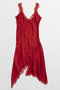 【予約販売】アシメランジェリードレス / Asymmetrical Lingerie Dress プランク プロジェクト/PRANK PROJECT RED(レッド)