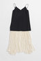 【予約販売】コントラストファブリックキャミドレス / Contrast Fabric Cami Dress プランク プロジェクト/PRANK PROJECT BLK(ブラック)
