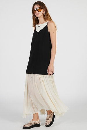 プランク プロジェクト/PRANK PROJECTの【予約販売】コントラストファブリックキャミドレス / Contrast Fabric Cami Dress(110500/110503)